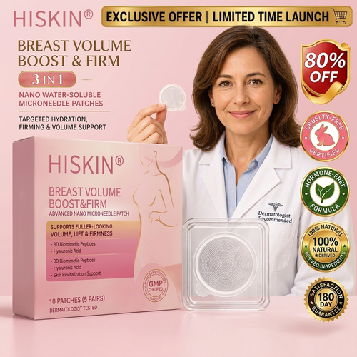 🏆 HISKIN® ✨ Breast Volume Boost & Firming Nano Microneedle Patches 🎀 Lift sagging, restore fullness—no surgery, no injections, zero irritation.