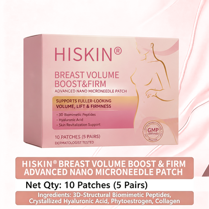 🏆 HISKIN® ✨ Breast Volume Boost & Firming Nano Microneedle Patches 🎀 Lift sagging, restore fullness—no surgery, no injections, zero irritation.