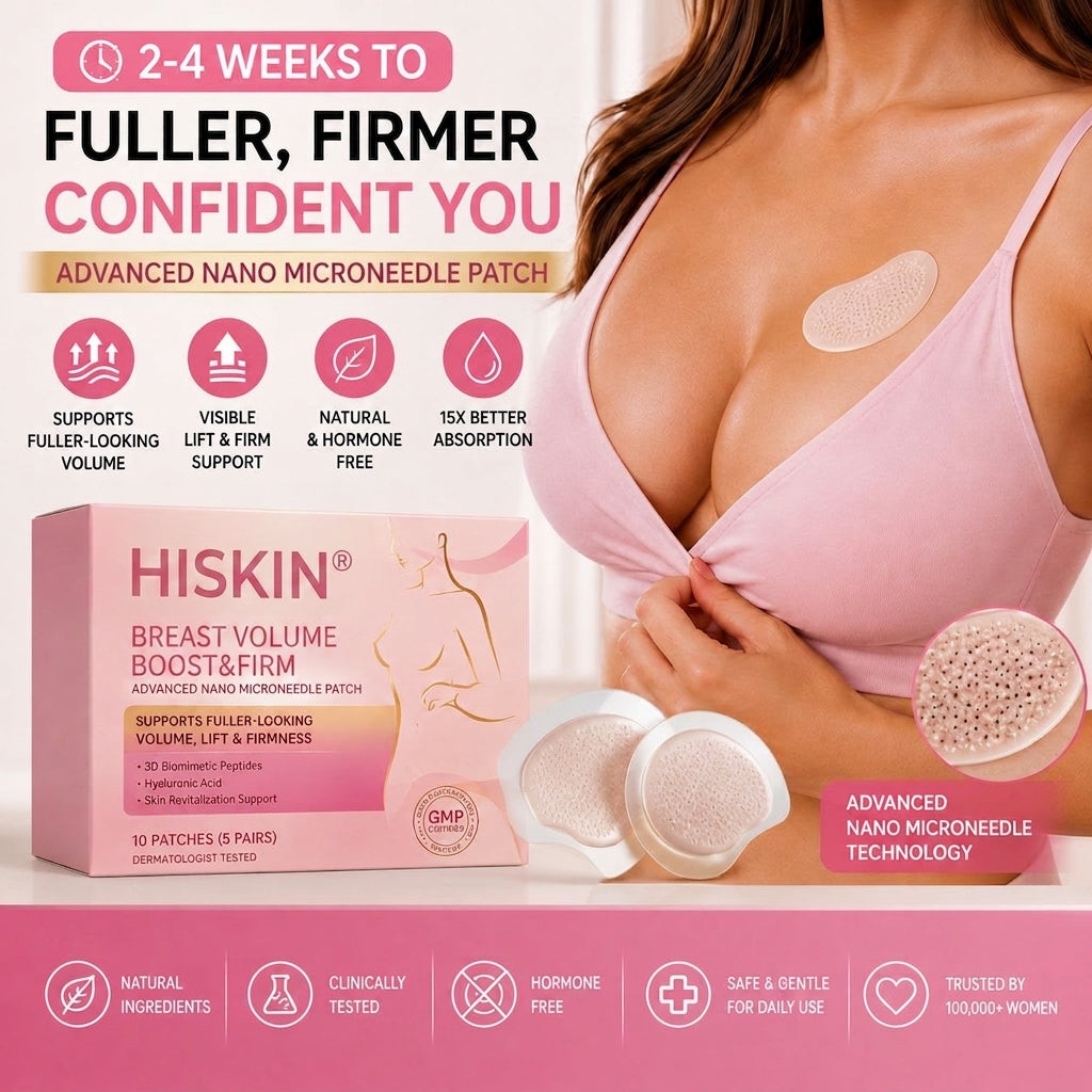 🏆 HISKIN® ✨ Breast Volume Boost & Firming Nano Microneedle Patches 🎀 Lift sagging, restore fullness—no surgery, no injections, zero irritation.